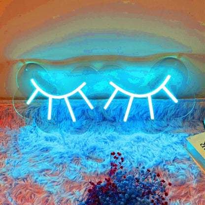 Eyelashes Neon Sign Custom Led Neon Signs